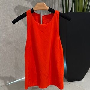Lululemon Lightweight Stretch running Tank Airflow Orange 6